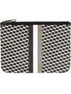 PIERRE HARDY geometric pattern large clutch,CANVAS100%