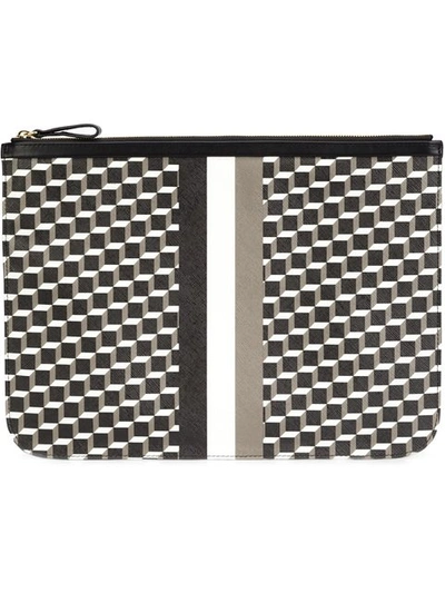 Shop Pierre Hardy Geometric Pattern Large Clutch