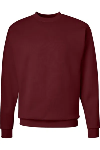 Hanes Ultimate Cotton Crewneck Sweatshirt In Red