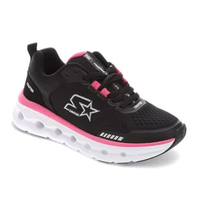 Starter Womens Bolt Synthetic Leather Casual Lace Up Sneaker Shoe In Multi