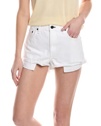 Askk Ny Denim Beach Short In White