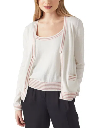 Lk Bennett L. K.bennett Villa Wool-blend Cardigan In White