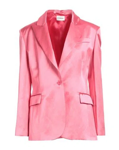 P.a.r.o.s.h P. A.r. O.s. H. Woman Blazer Magenta Size M Viscose, Linen In Magenta
