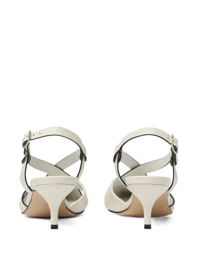 Scarosso Clio Slingback Pumps In White