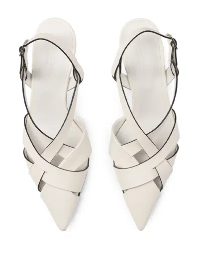 Scarosso Clio Slingback Pumps In White