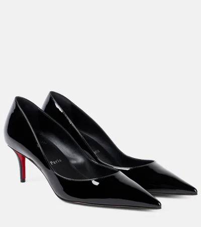 Christian Louboutin Glossy Pointed Toe High Heel Pumps In Multi