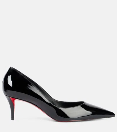 Christian Louboutin Glossy Pointed Toe High Heel Pumps In Multi