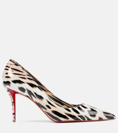 Christian Louboutin Miss Z Pumps In Gigi Printed Patent Calfskin Leather In Vintage Rose