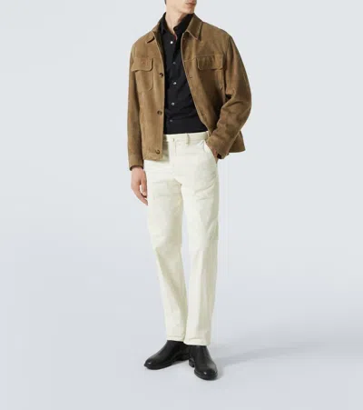 Thom Sweeney Cotton Jersey Shirt In Black