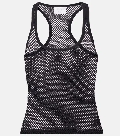 Courrèges Courreges Mesh Tank Top In Black