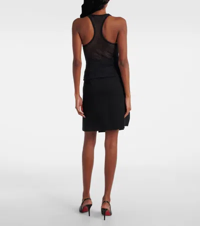 Courrèges Courreges Mesh Tank Top In Black