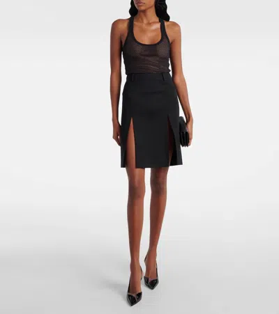 Courrèges Courreges Mesh Tank Top In Black