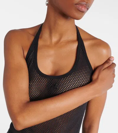 Courrèges Holistic Midi Dress In Black