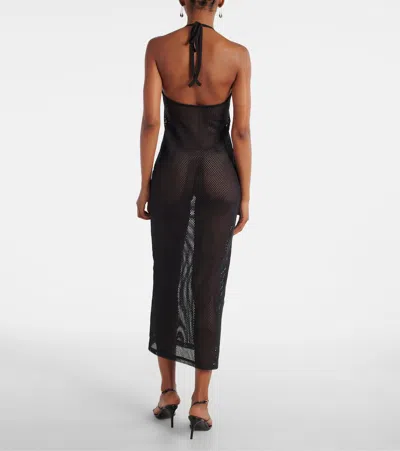 Courrèges Holistic Midi Dress In Black