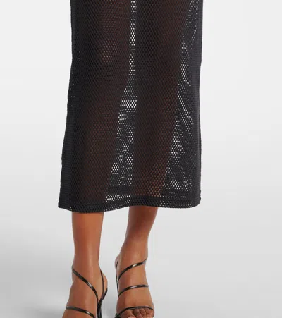 Courrèges Holistic Midi Dress In Black