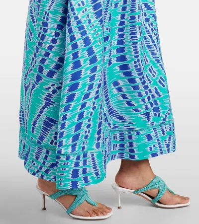 Poupette St Barth Cassandra Printed Satin Slip Dress In Multicoloured