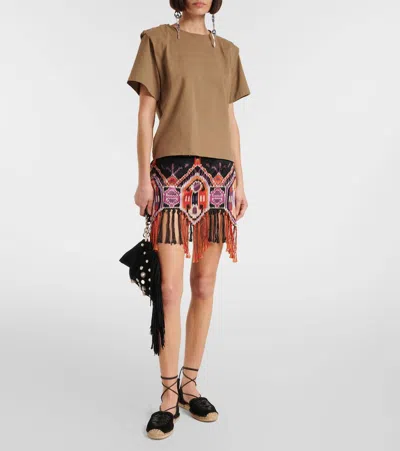 Isabel Marant Celsi Leather Espadrilles In Black
