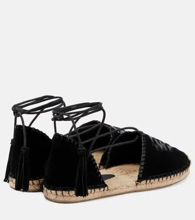 Isabel Marant Celsi Leather Espadrilles In Black