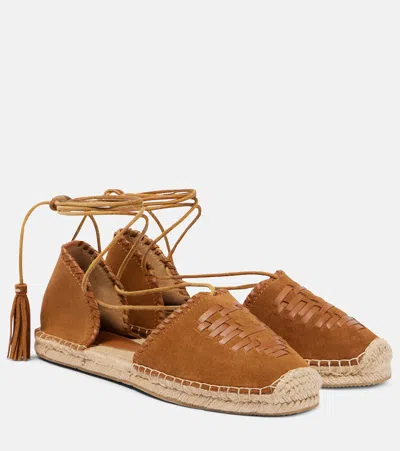 Isabel Marant Celsi Leather Espadrilles In Brown