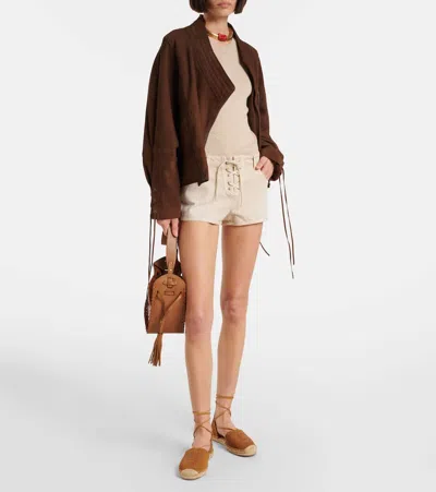 Isabel Marant Celsi Leather Espadrilles In Brown