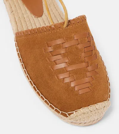 Isabel Marant Celsi Leather Espadrilles In Brown