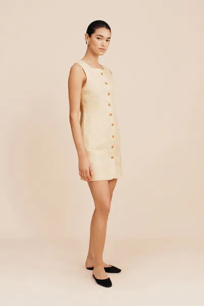 The Posse Emma Button Down Dress In Dusty Citron