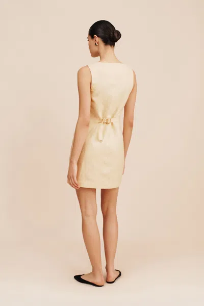 The Posse Emma Button Down Dress In Dusty Citron
