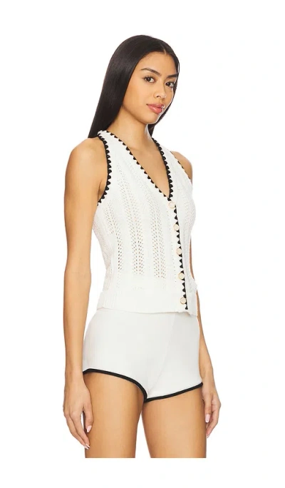 Heartloom Bethany Vest In Eggshell