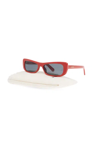 Jacquemus Rectangle Frame Sunglasses In Grey