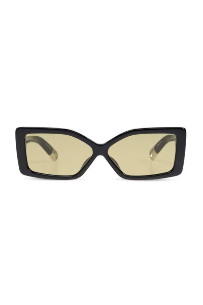Jacquemus Rectangle Frame Sunglasses Sunglasses In Green