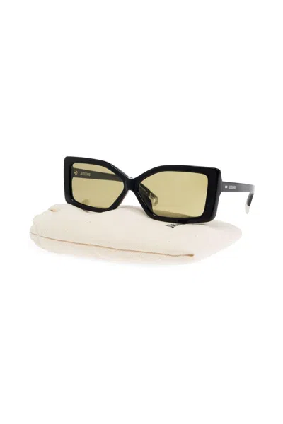 Jacquemus Rectangle Frame Sunglasses Sunglasses In Green