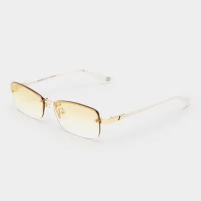 Le Specs Enigmatic In Gold Ivory