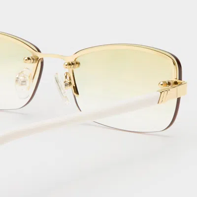Le Specs Enigmatic In Gold Ivory