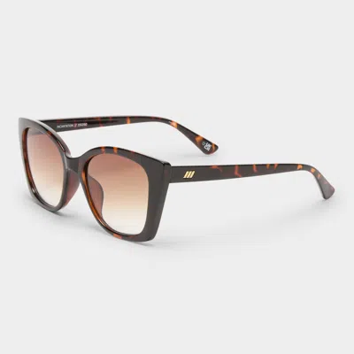 Le Specs Incantation 52mm Square Sunglasses In Brown