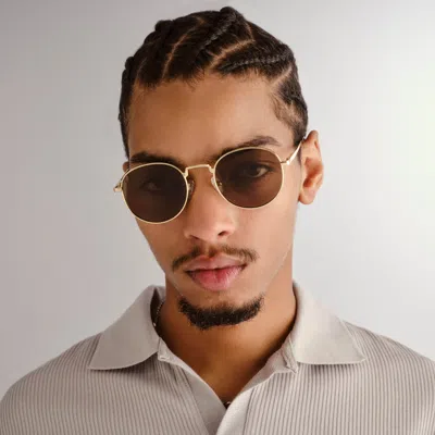 Le Specs Lost Legacy In Gold Brown Mono Polarized