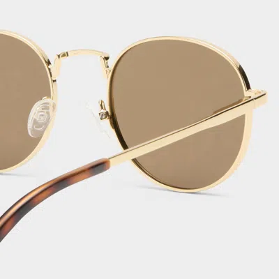 Le Specs Lost Legacy In Gold Brown Mono Polarized