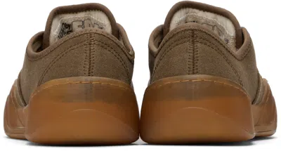 Erl Brown Coupe Sneakers In Brown 2