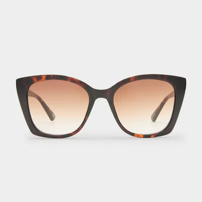 Le Specs Incantation 52mm Square Sunglasses In Brown