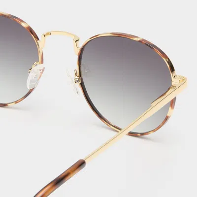 Le Specs Lost Legacy In Gold Tort Khaki Grad