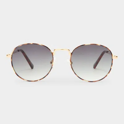 Le Specs Lost Legacy In Gold Tort Khaki Grad