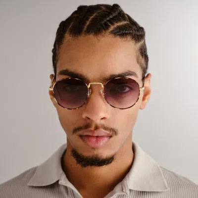 Le Specs Lost Legacy In Gold Tort Khaki Grad