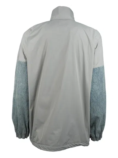 Balenciaga Zip-up Cotton And Polyester Jacket In Blue