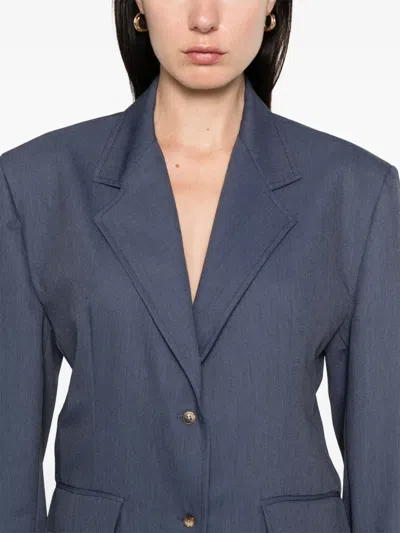 Rame Single-breasted Blazer In Blue