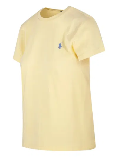Polo Ralph Lauren Polo Pony-embroidered Cotton T-shirt In Yellow