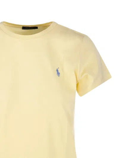 Polo Ralph Lauren Polo Pony-embroidered Cotton T-shirt In Yellow