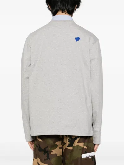 Ader Error Trs Tag Long-sleeved T-shirt In Grey