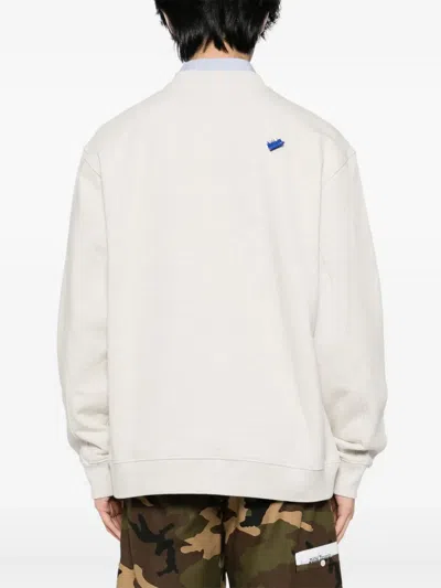 Ader Error Gray Patch Sweatshirt In Neutral