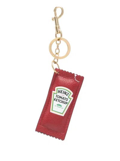 Anya Hindmarch Anya Brands Heinz Ketchup Charm Keyring In Red