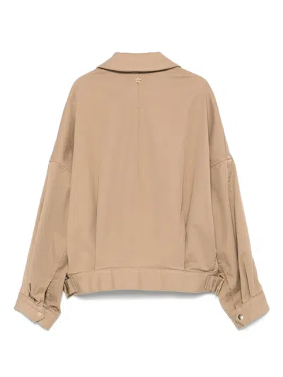 Lorena Antoniazzi Zip-up Jacket In Brown