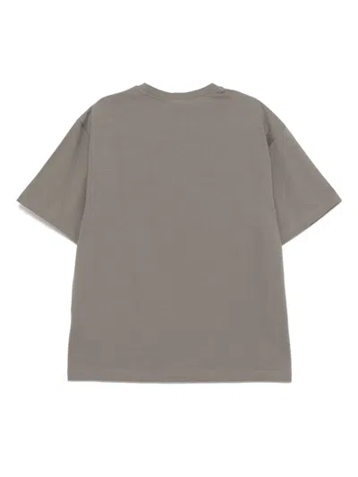 We11 Done Multi Logo Print T-shirt In Grey
